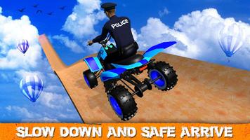 US Police ATV Quad Bike Mega Ramp Stunts Affiche