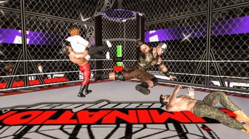 Chamber Wrestling Elimination Match: Fighting Game الملصق