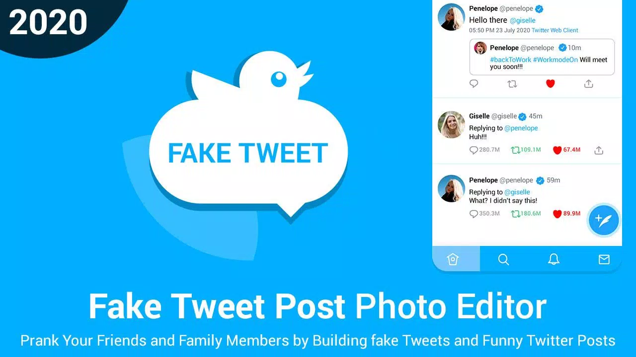 下载Fake Tweet Generator for Fake Tweets Prank的安卓版本