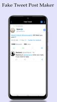 برنامه‌نما Fake Tweets, Fake Post Maker عکس از صفحه