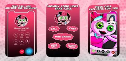 پوستر Mom Long Leg fake vid call app