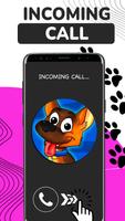 پوستر Fake call dog prank and game