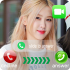 Talk With Rose Blackpink Fake Call and Video Call icône