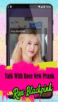 Talk With Rose Blackpink Fake Call and Video Call capture d'écran 2