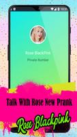 Talk With Rose Blackpink Fake Call and Video Call capture d'écran 3