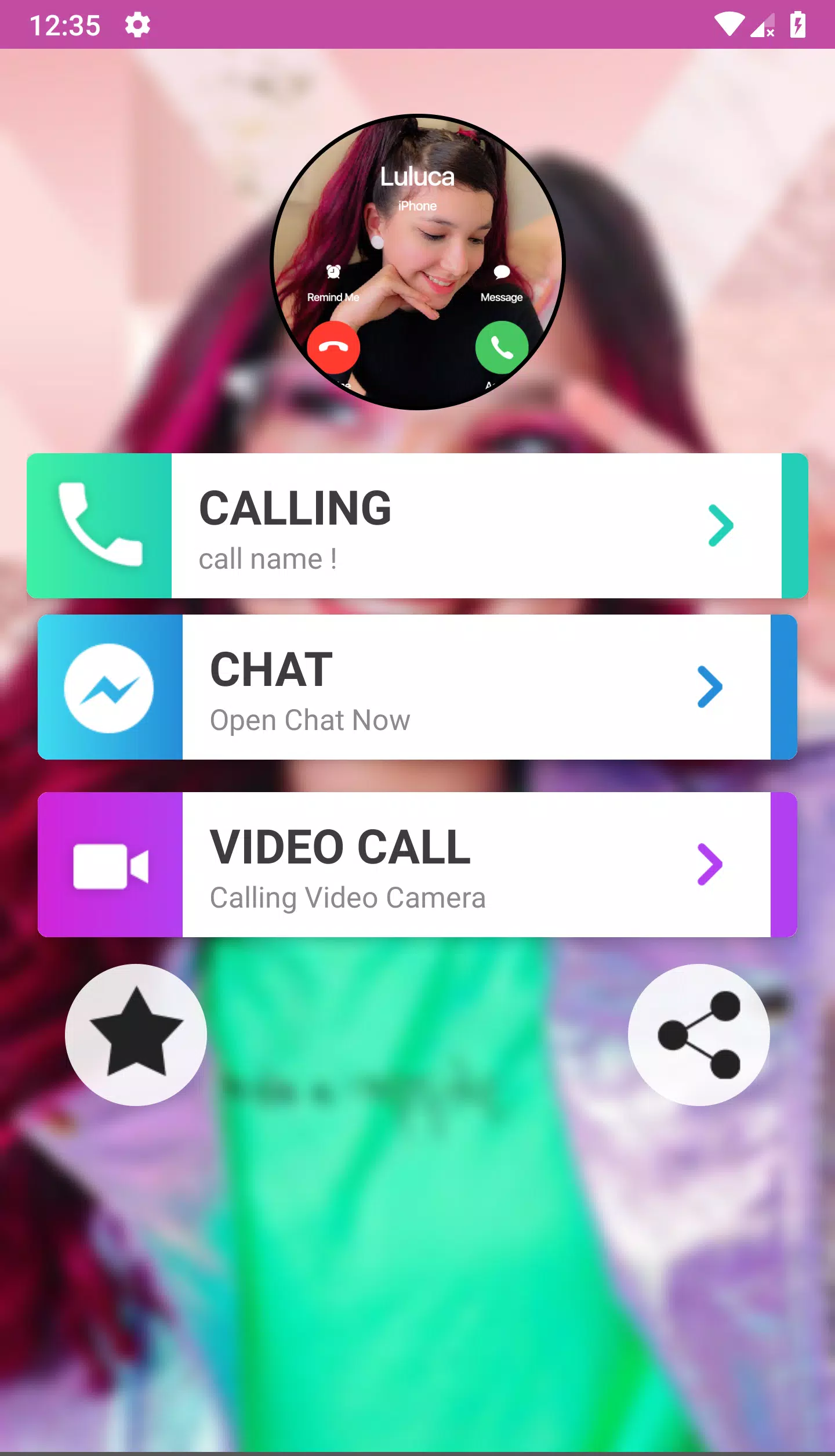 Luluca Fake Video Call Prank APK for Android Download