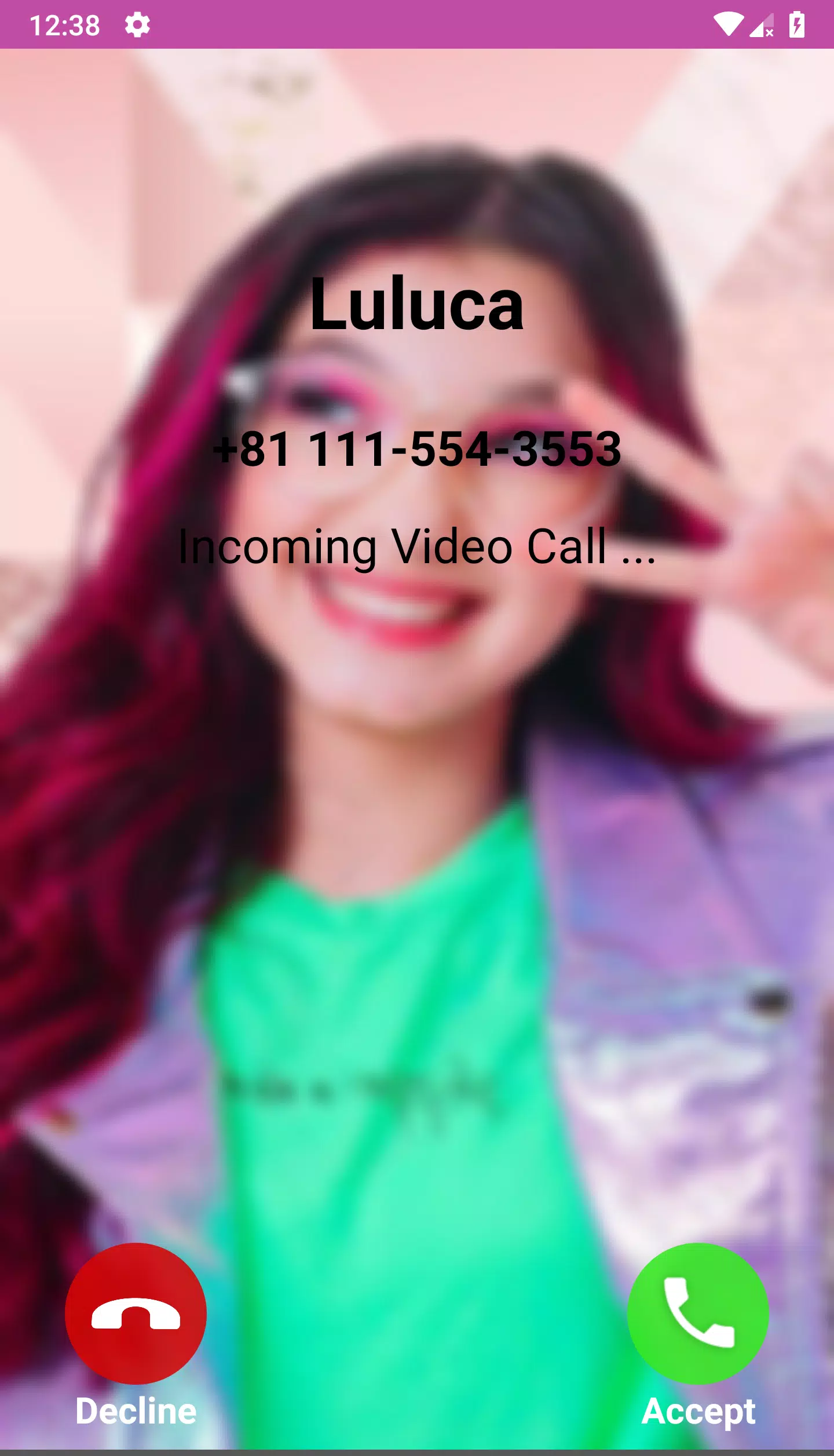 Luluca Calling Me - Fake Video – Apps on Google Play