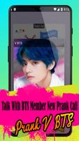 Talk With V BTS Fake Call and Video Call capture d'écran 2