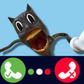cartoon cat fake call & video