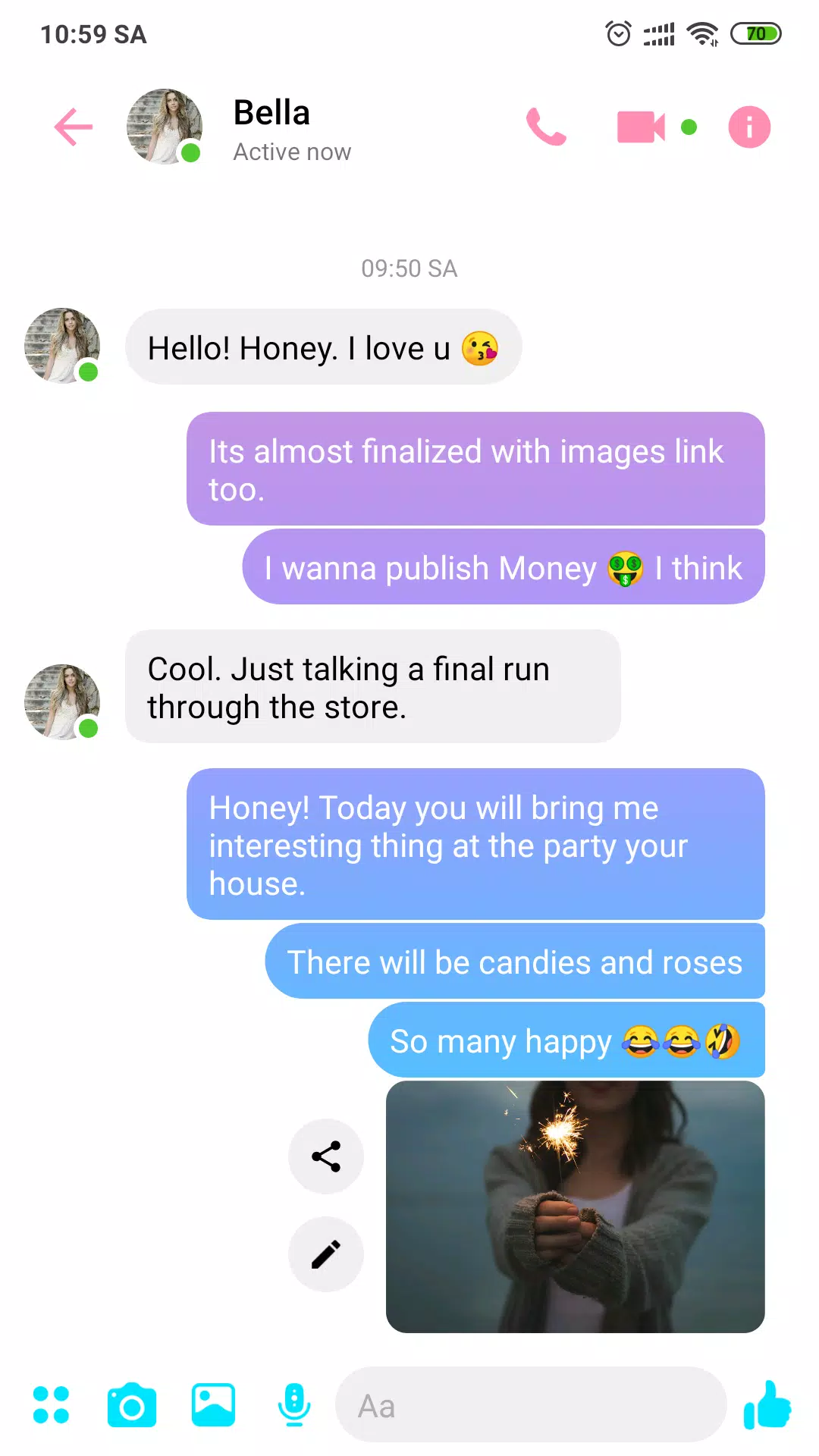 Fake chat messenger