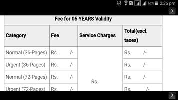 Pak Passport Fee - Details تصوير الشاشة 2