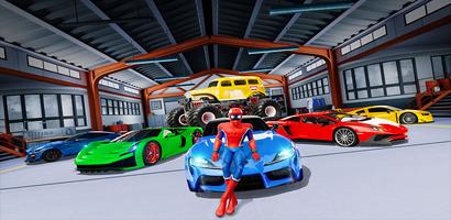 Super Hero Mega Ramp Car Stunt screenshot 1