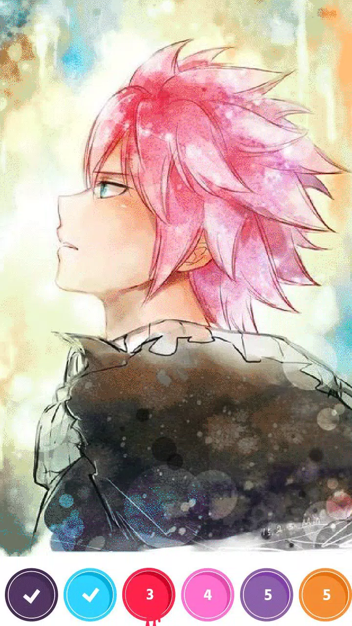 Fairy Tail Anime Natsu Dragneel Paint By Numbers - PBN Canvas