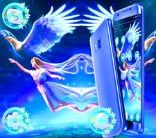 Flying fairy theme poster