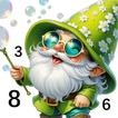 Fairytale Color by number game icône