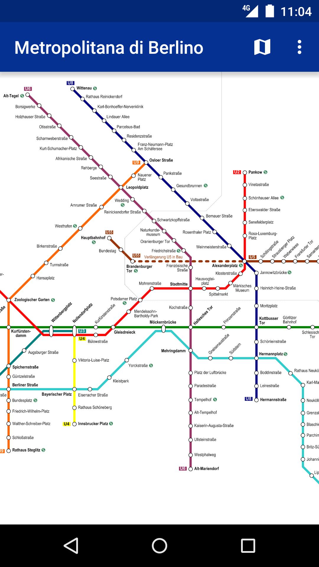 схема метро берлина