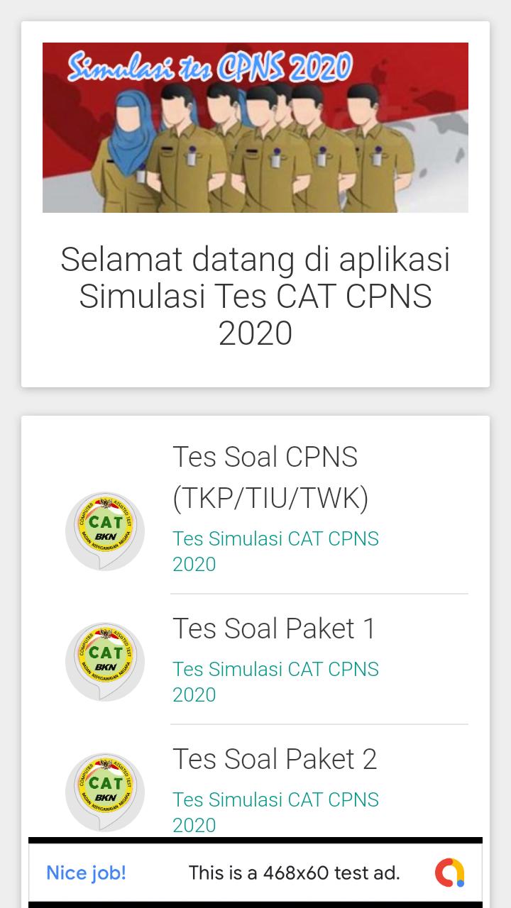  Simulasi  Tes CPNS  CAT  2021  Soal dan pembahasan for Android 