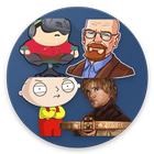 Tv Series Stickers for Whatsapp ícone