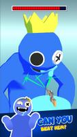 Gun Head Running Blue Monsters poster