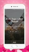 Poster Love Days Counter