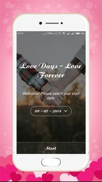 Love Forever - Love Days Counter poster