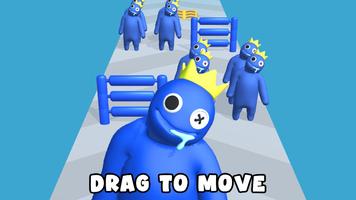 Blue Run And Merge Friends Poster