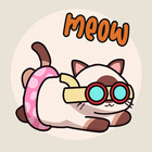 Meow flow : Cute Cat Games أيقونة