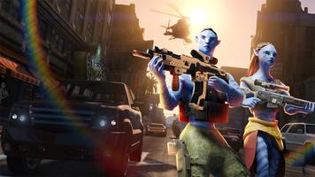 Alien Hero: Rope Gangster Game الملصق