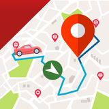 Icona Navigatore gps tracker cartina