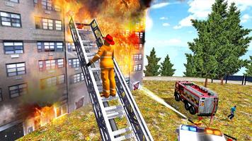 2 Schermata gioco di guida di camion dei pompieri 2019 - Fire