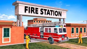 لعبة حريق لتعليم قيادة السيارات 2019 - Fire Truck تصوير الشاشة 3
