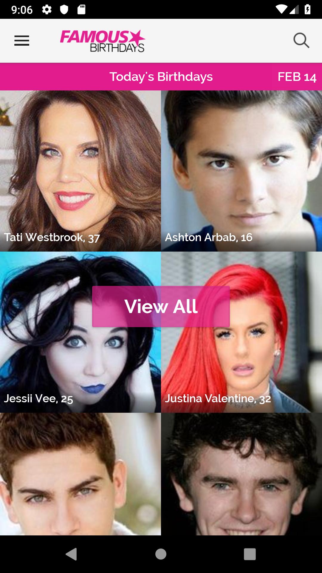 Famous Birthdays Todya