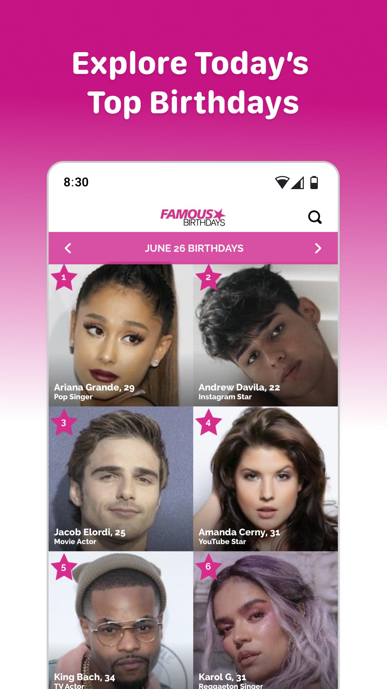 Famous Birthdays APK for Android Download