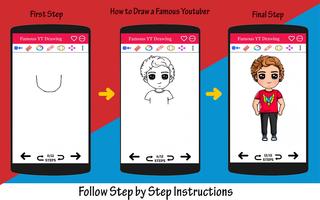 How to Draw Famous Youtubers تصوير الشاشة 2