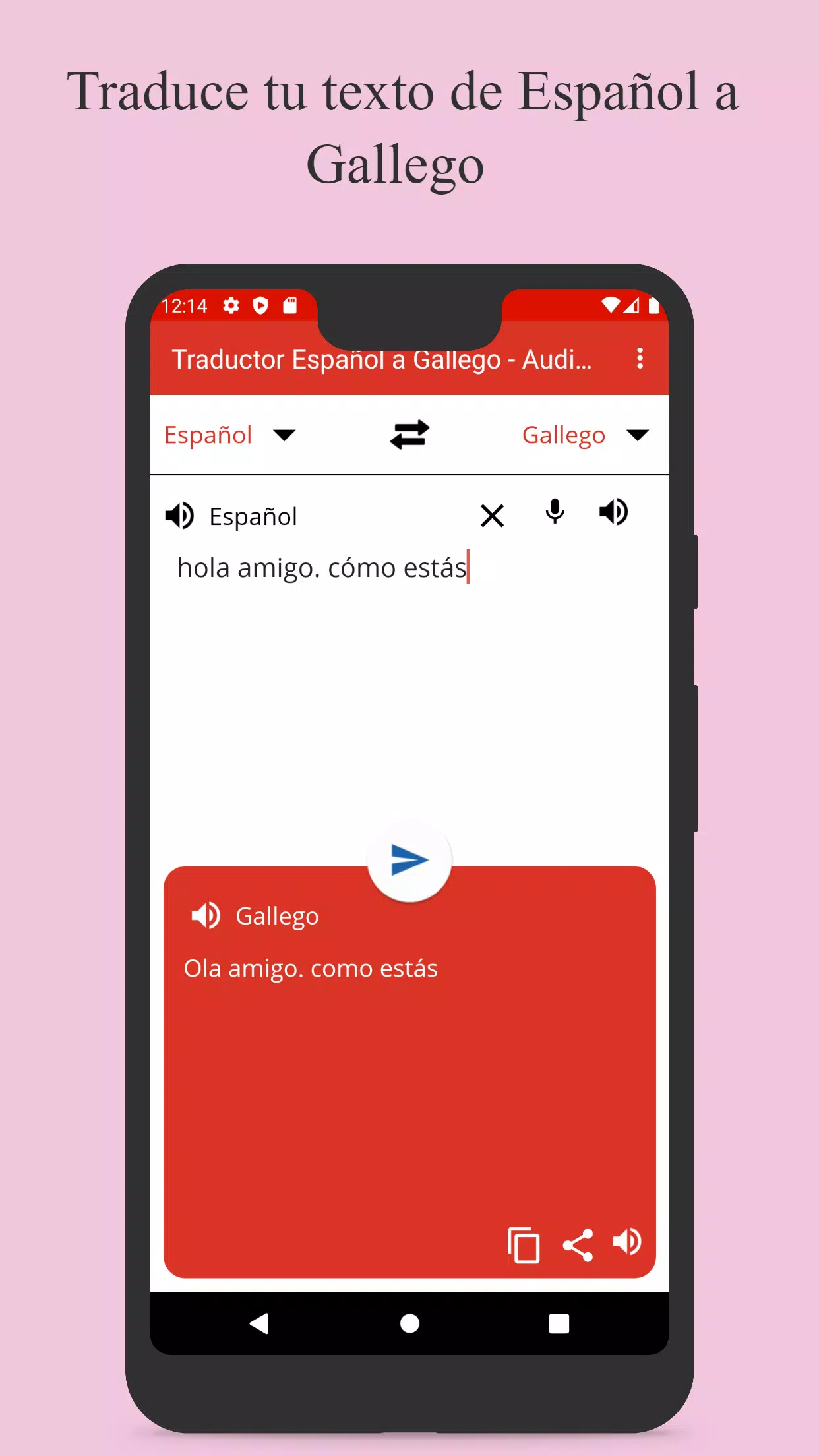 Android İndirme için Traductor Español a Gallego - Audio y Texto Gratis APK