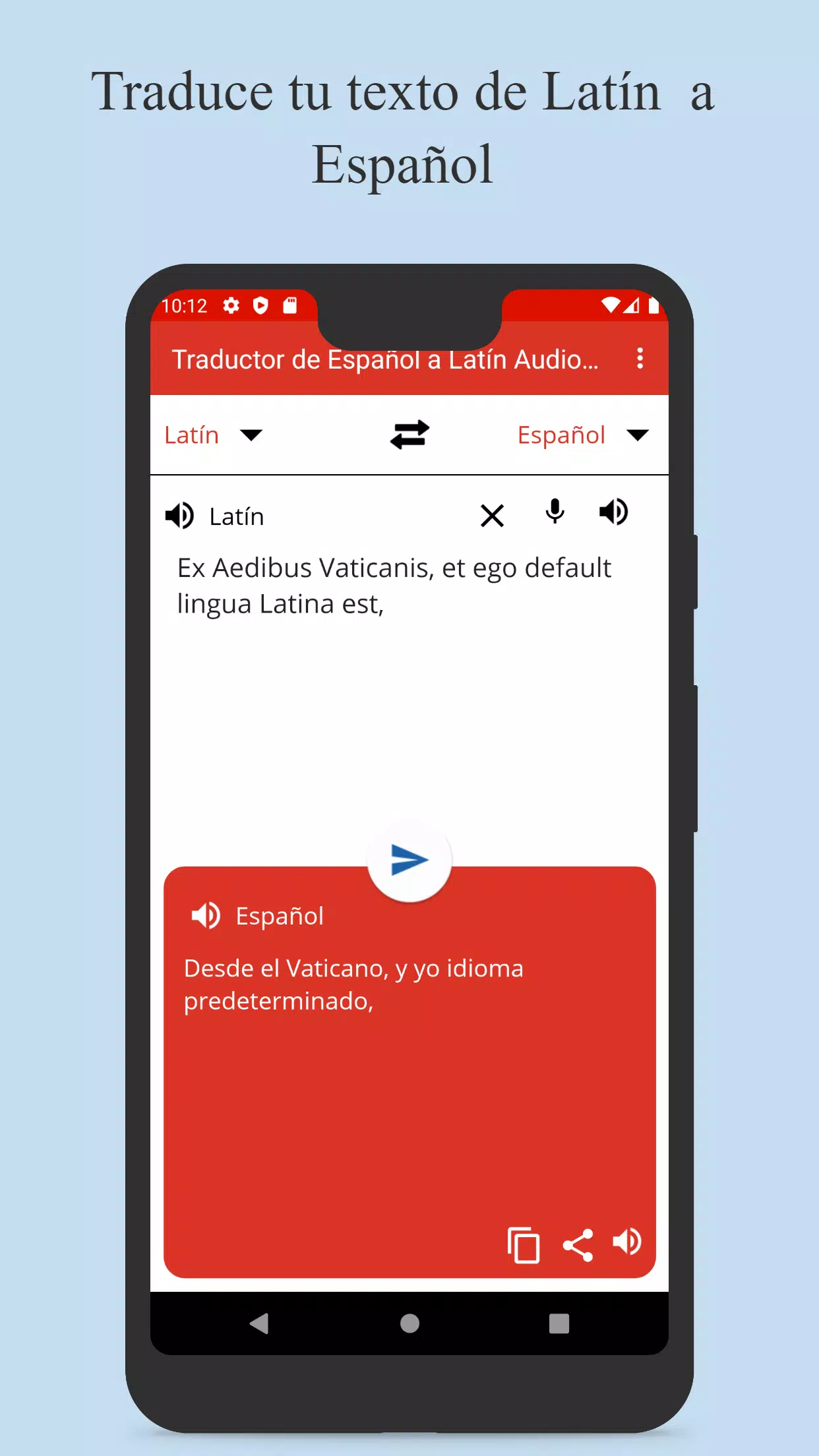 Descarga de APK de Traductor de Español a Latín Audio y Texto Gratis para  Android