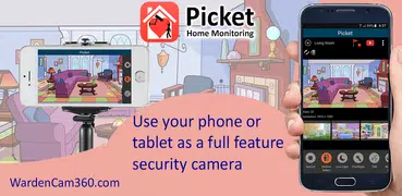 皮卡小保姆（Picket）幫您把舊手機變成網路攝像頭 - 動