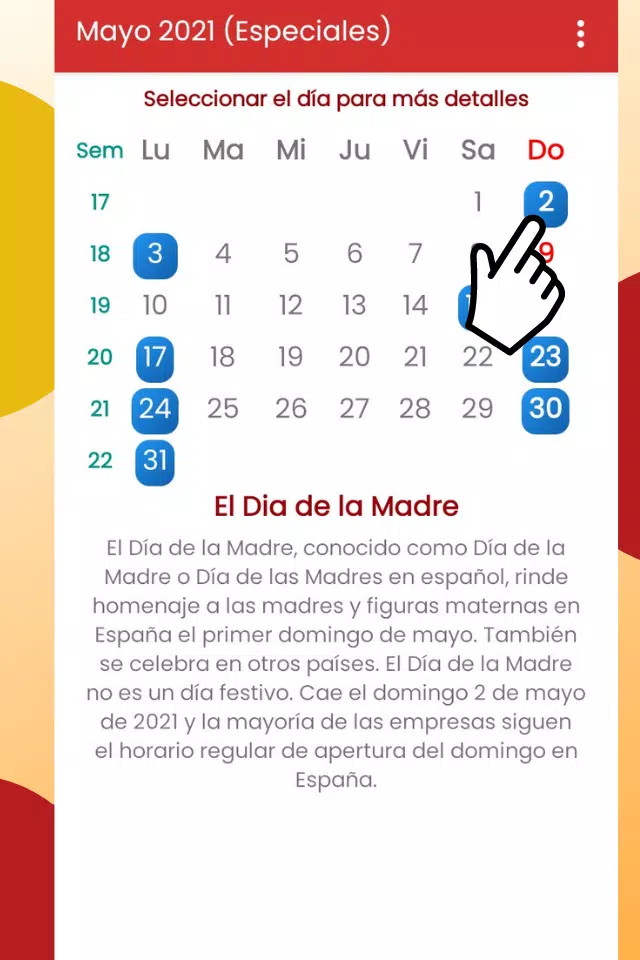 Calendario de España 2021 para celular gratis for Android - APK Download