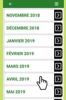 برنامه‌نما Meilleur calendrier France 2019 avec des oiseaux عکس از صفحه