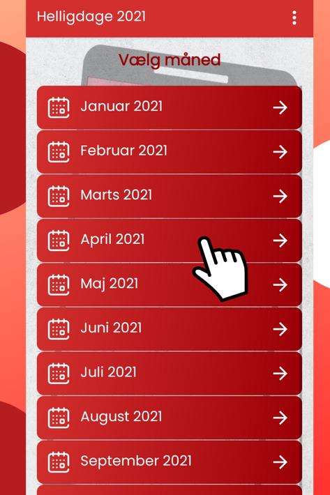 Dansk kalender 2021 til telefon for Android - APK Download