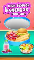 School lunchbox food recipe постер