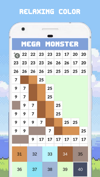 Mega Pixelmons Color By Number for Android - Download