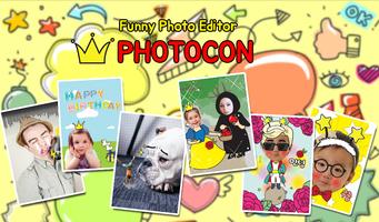 PhotoCon - Funny Photo Editor, Emoticon Maker penulis hantaran