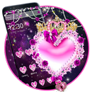Fancy pink heart theme APK