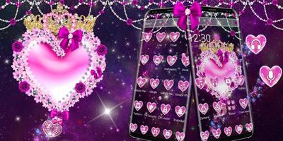 Fancy pink heart theme screenshot 3