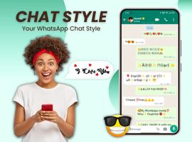 Chat Style Fonts for WhatsApp Affiche