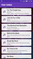 Lyrics FNAF 1 2 3 4 5 6 Songs Free تصوير الشاشة 1
