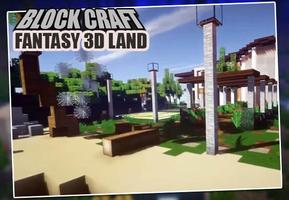 block build craft fantasy 3D land captura de pantalla 1