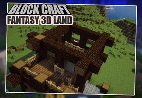 block build craft fantasy 3D land syot layar 3