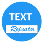 Repetidor de texto para mensag ícone
